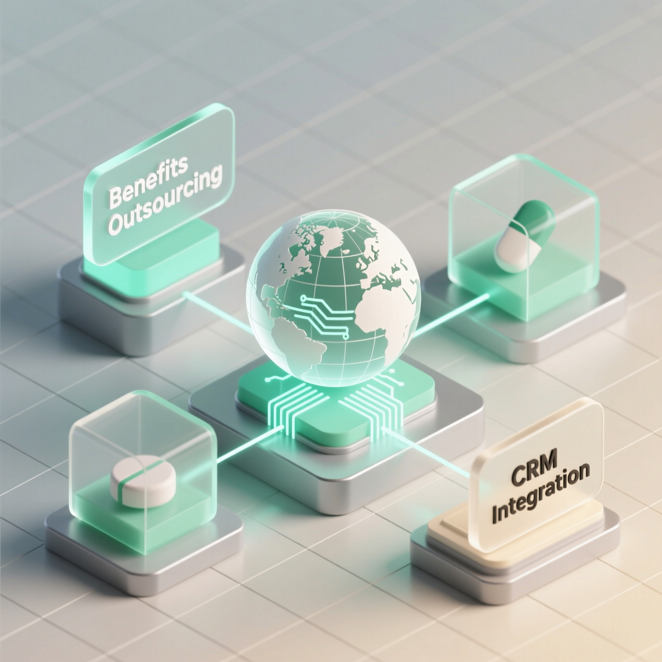 Pharma International Expansion with Benefits Outsourcing and CRM Integration